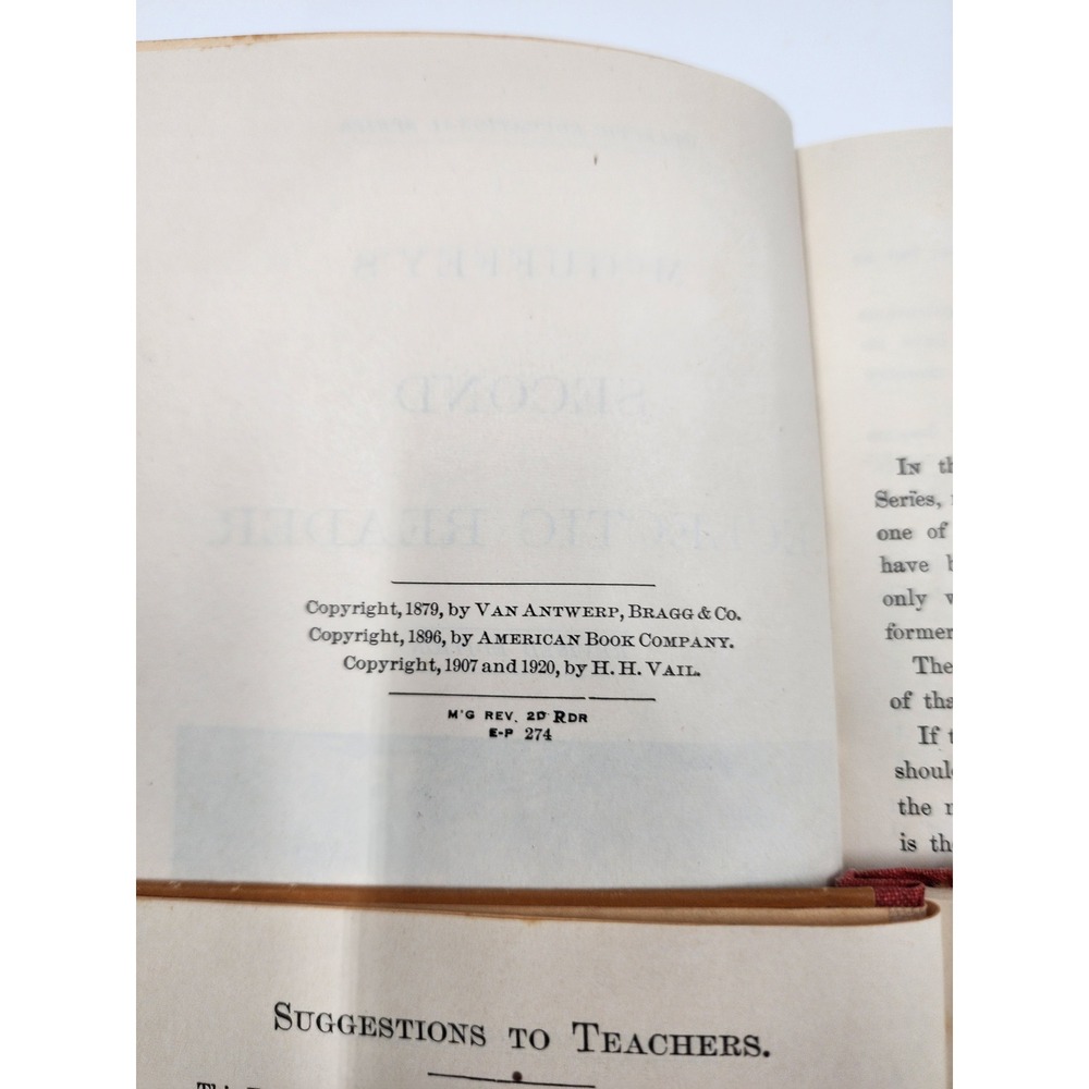 McGuffey's First and Second Eclectic Readers Revised Edition American Book Co - Picture 7 of 7